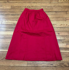 Vintage Talbots Wool Skirt Red A-Line High Rise Women's Size 6