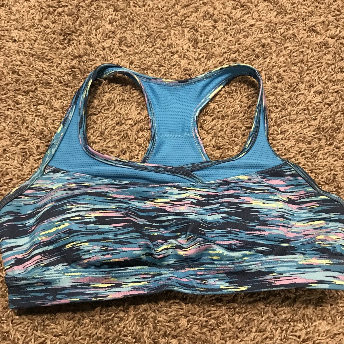 tek gear womens M sports bra medium impact padded a11