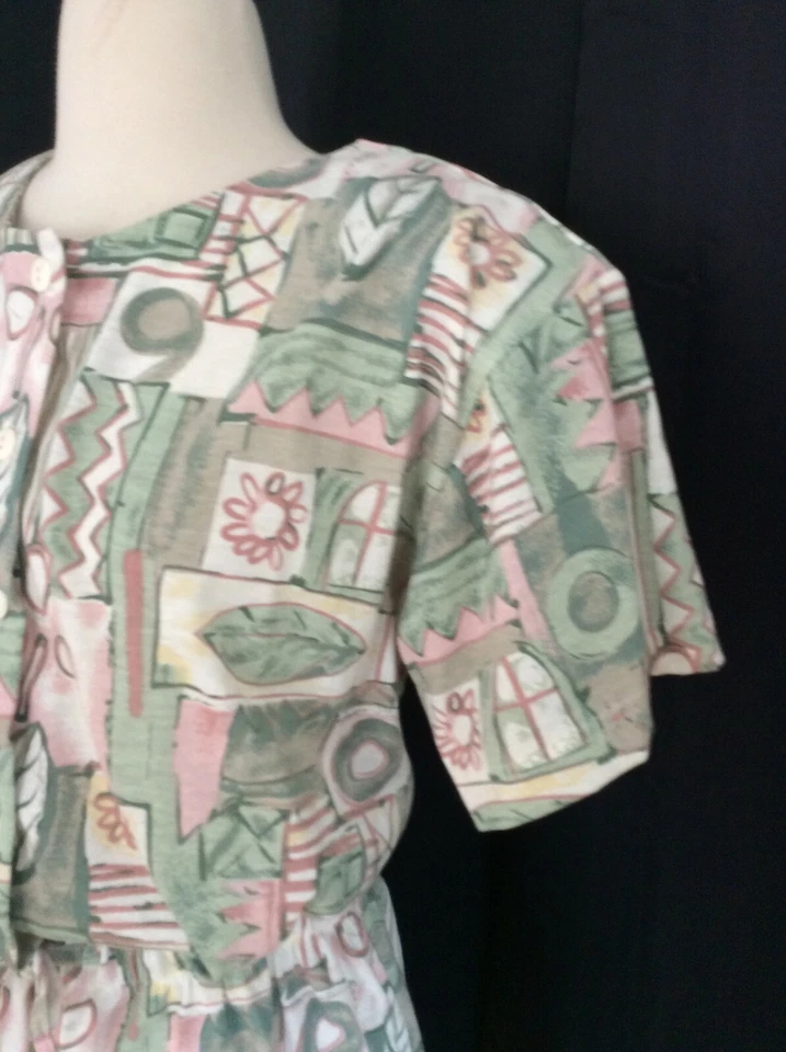 DE COLECCIÓN 1980 Declaración Hombro Botón Delantero Mono Mameluco Mono XL Foto 2 de 4