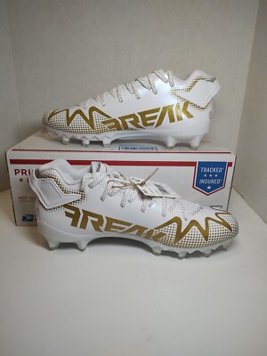 Men Adidas Freak 22 Team Football Cleats White & Gold GW3420 
