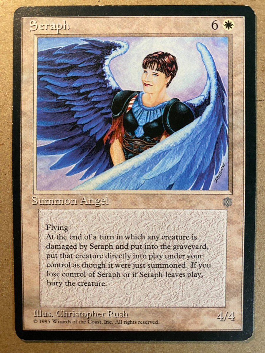 MTG 1x Seraph Ice Age Legacy Magic the Gathering Card x1 LP MTG 1x Seraph Ice Age Legacy Magic the Gathering Card x1 LP