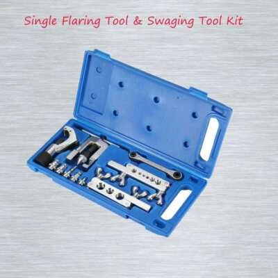 Flaring Tool Kit, Breakline & HVAC Swaging Tool Set for 45° Single Flares