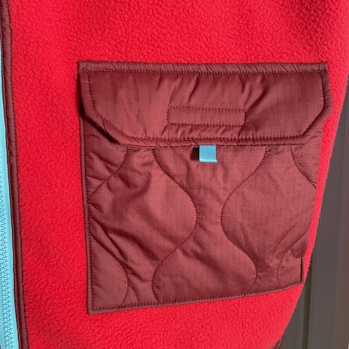 The North Face Royal Arch Fleece Weste NEU Größe L Herren rot/blau Colorblock $ 149 - Bild 11 von 16