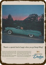 1957 DODGE ROYAL LANCER Convertible Car Vintg-Look DECORATIVE REPLICA METAL SIGN