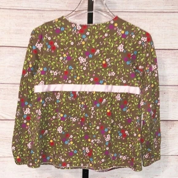 Top Hanna Andersson Marrón Floral Manga Larga Talla 150 (Talla 12) Foto 3 de 4