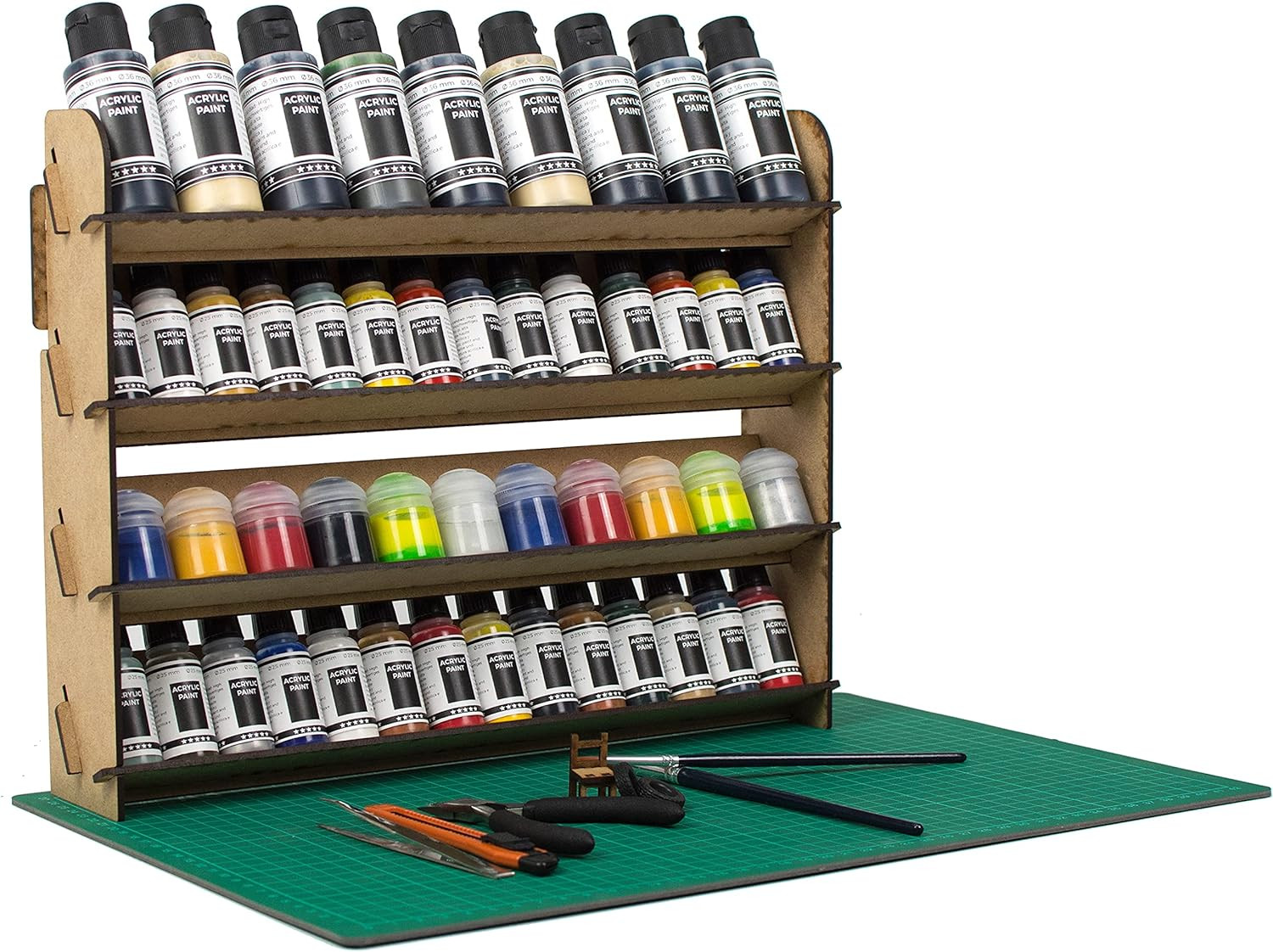 Paint Rack for Model Paints. Hobby Craft Citadel Vallejo Tamiya Army Wall Paint 