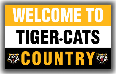 Hamilton Tiger-Cats Football Team WELCOME Flag 90x150cm 3x5ft Fan Best Banner