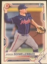 2021 BOWMAN DRAFT SPENCER SCHWELLENBACH ATLANTA BRAVE PROSPECT #BD44 1ST BOWMAN 