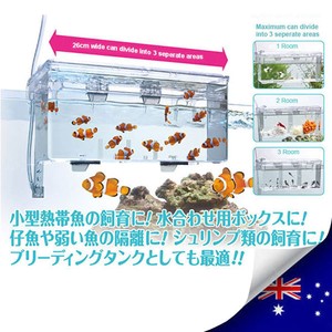 Aquarium External Hang On Multi Functional Divider Tank For Fish Shrimps Ebay