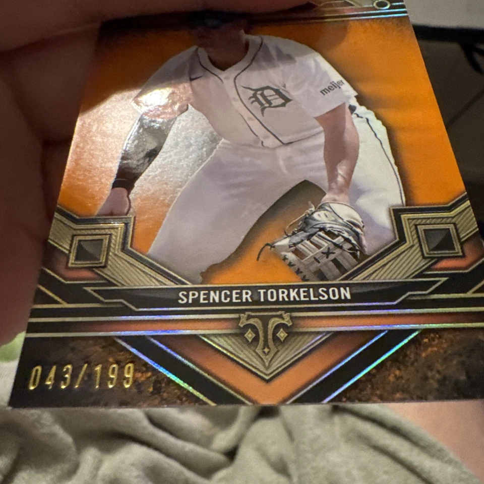 2024 Topps Triple Threads SPENCER TORKELSON 043/199 Amber Tigers #48 - Image 3 of 3