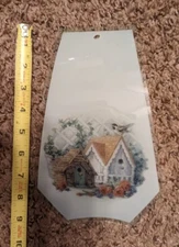 OK Lighting Lamp Glass Light Panel Birdhouse & Bird  Replacement Pane Vintage