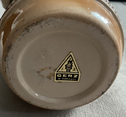 Vintage Gerz Stein W. Germany 70er Jahre Bad Aibling Zinndeckel - Bild 8 von 10