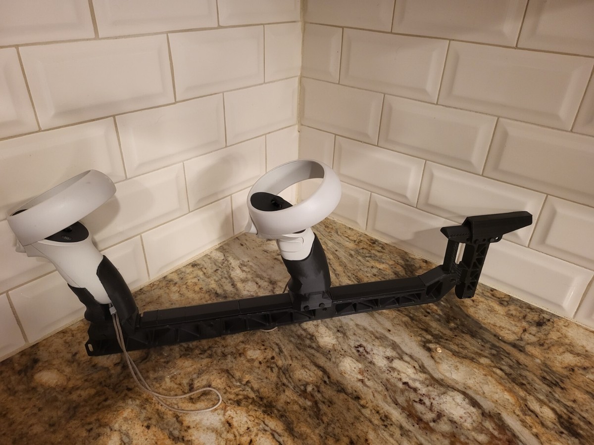 VR Gun Stock compatible with Quest and Magnetic Grips