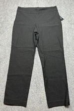 Counterparts Pants Womens 14 Moonstone Black Stretch Ankle Tummy Control New