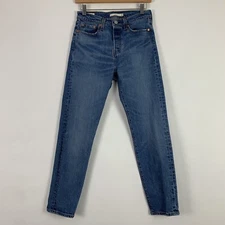 Levi's Jeans Womens 26 Wedgie Straight High Rise Button Fly Premium Big E Remake
