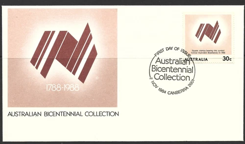 AUSTRALIA, 1984  "AUSTRALIAN BICENTENNIAL COLLECTION" (3), FDC, USED (o)