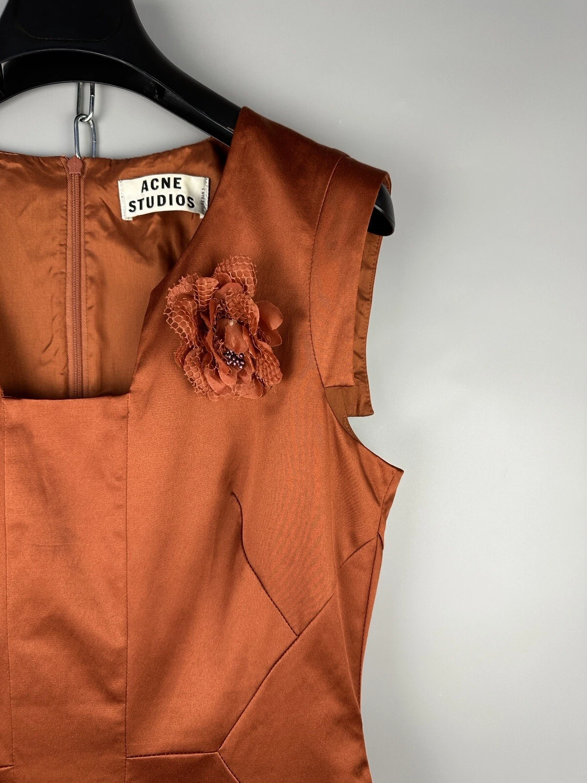 Abito canotta casual da donna Acne Studios cotone senza maniche taglia L