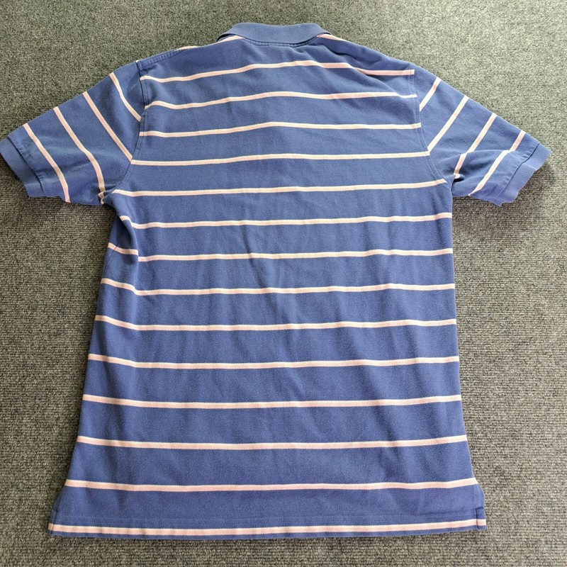 Brooks Brothers 346 Polo Shirt Mens Medium Multicolor Striped Short Sleeve 