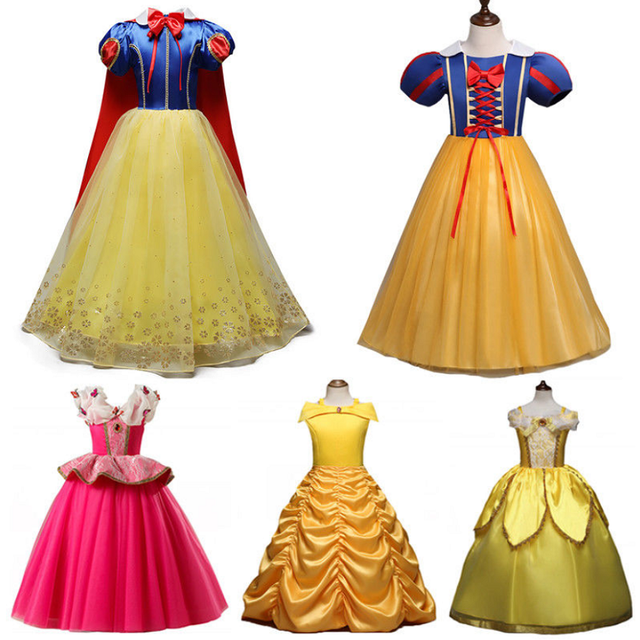 Girls Kids Snow White Princess Dress Kids Cosplay Costume Party Dress Up ZG8