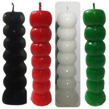 Seven Knob Candle: Choose Color! (Wishing ,Hoo Doo, Magic , 7 Day Ritual, Pagan)