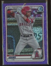 Jordyn Adams 2020 Bowman Mega Box Mojo Purple Refractor RC /250 Rookie Card SP