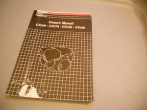 Honda Engine GX240 GX270 GX390 Owners Manual | eBay