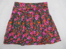Entro Skirt Women S Black Pink Floral Cottagecore Prairie Fairy Earthy Colorful
