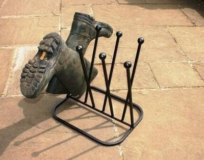 Welly Boot Rack Cast Iron Shoe Boots 