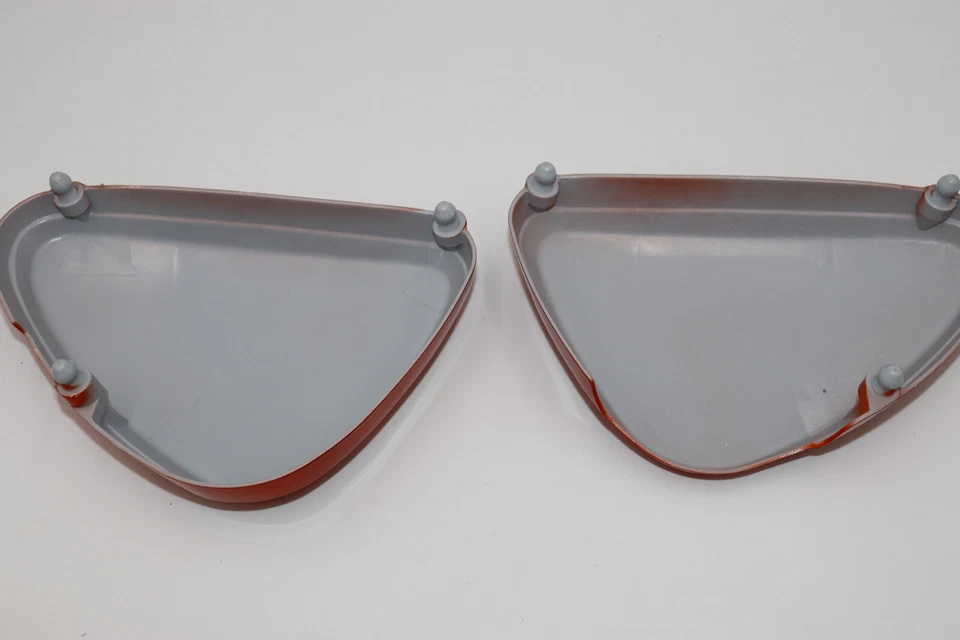 1974 年本田 XL70 K0 车架侧盖复制品塑料糖果 TOPAZ 橙色 — 第 3/3 张图片