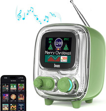 Tiivoo-2 Retro Bluetooth Speaker with FM Radio - Cute Mini Wireless Speaker