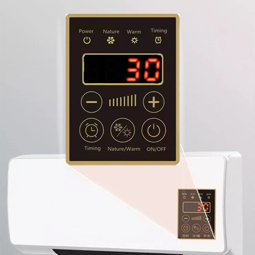 Ventilador pequeño 2 en 1 1800 W portátil montado en la pared refrigeración y calentador doble uso interior - Imagen 11 de 20
