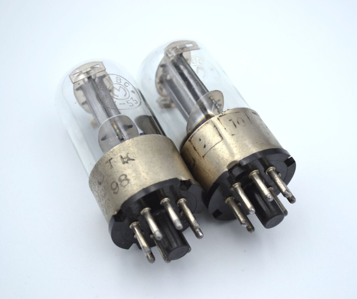 NEW 2pcs 6N8S MELZ Metal Base MATCHED PAIR Tube NOS 6SN7 NEW 2pcs 6N8S MELZ Metal Base MATCHED PAIR Tube NOS 6SN7