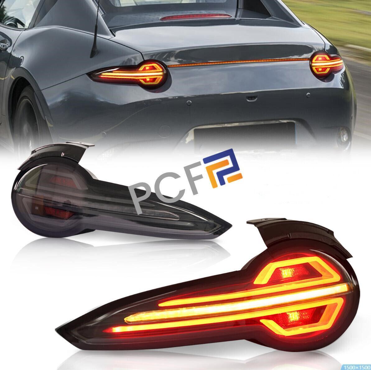 Fits For Mazda MX-5 Miata ND RF LED Smoked Black Tail Light