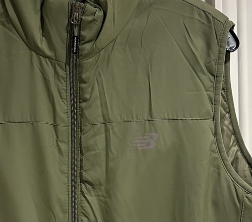 NEW BALANCE Puffer Tech Vest Size M, Olive Green, NEW NWOT - Picture 7 of 11