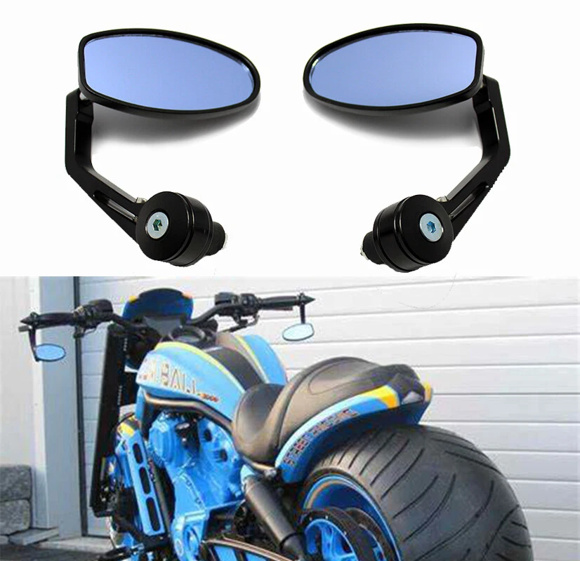 Espejos retrovisores de extremo de manillar de motocicleta de 7/8" para Triumph Street Speed Triple R 675 EE. UU. Foto 4 de 4