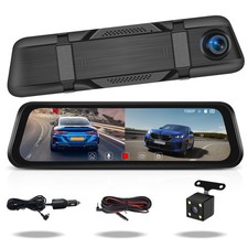 Dashcam 9.66" Dual Lens Kamera Auto DVR Rückfahrkamera Rückspiegel Videorecorder
