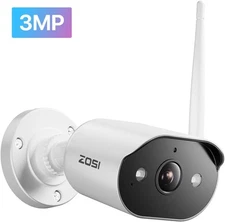 ZOSI WIFI 6 2K 3MP Outdoor Security CCTV Camera Night Vision AutoMotion Tracking