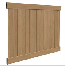 Cypress Color Vinyl Fence Panel