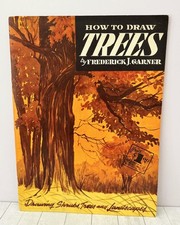 How to Draw Trees: Drawing Shrubs Trees Landscape, Garner 1970s Art Vol 3