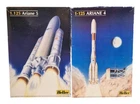 Space : 1/25 scale Ariane 4 & Ariane 5 rocket model kits made by Heller