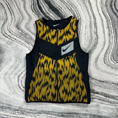 Nike Aerolayer Reversible Black Gr. Small Leopard Wild Run Vest Bodywarmer Gilet