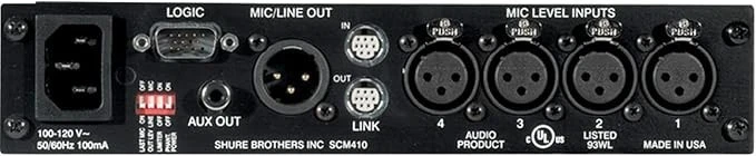 Shure SCM410 Automatic Microphone Mixer - Shure USA - Image 3 of 3