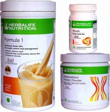 Herbalife Combo de Fórmula 1 Naranja, Proteína Personalizada Nuevo Pack y Melocotón Fresco