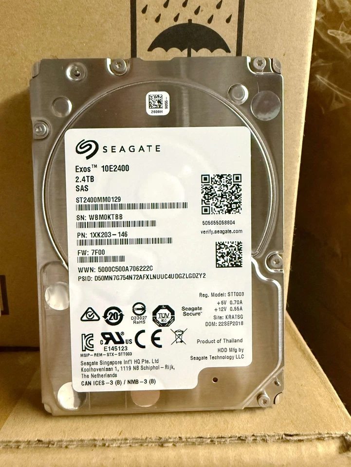 ST2400MM0129 Seagate Exos 2.4TB 2.5'' SAS 10K 256MB 1XK203 12Gbs Hard Drive - Image 2 of 4