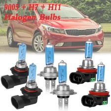For KiaForte 2017 2018 - combo Halogen Headlight Hi/Lo + Fog Light Bulbs KIT