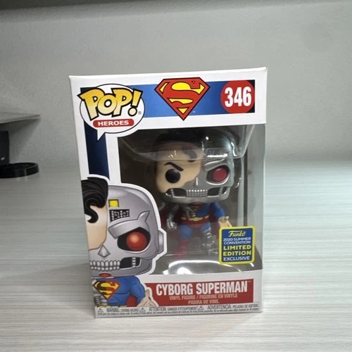 Funko Pop! DC Heroes CYBORG SUPERMAN 346 Con Exclusive SDCC 2020 Figure RB1