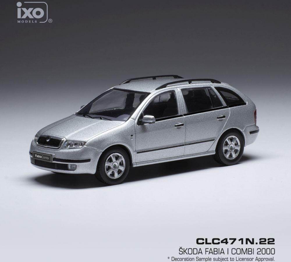 IXO MODELS SKODA FABIA ESTATE 2000 SILVER 1-43 SCALE CLC471N