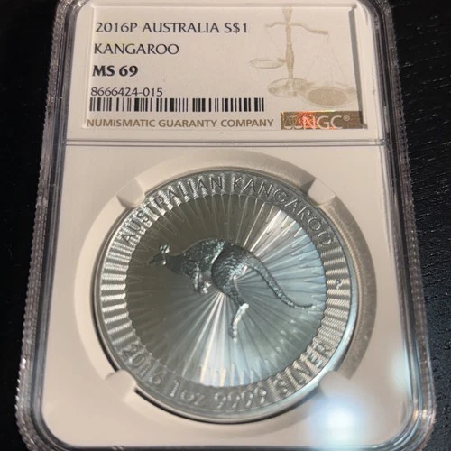 2016 P Australia $1 Silver Kangaroo 1 oz NGC MS-69