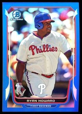 2014 Bowman Chrome Blue Refractor #122 Ryan Howard /250