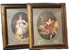 Pair of Vtg Framed Sir Thomas Lawrence Red Boy Miss Murray House of Lloyd Prints